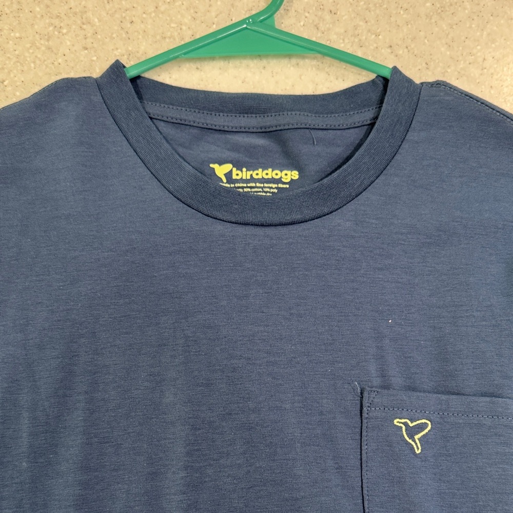 Birddogs Men's Navy Tee with Yellow Logo